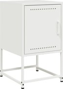 vidaXL Noptieră, alb, 36x39x60,5 cm, oțel