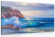 Tablou dimineața la mare
