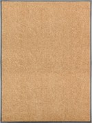 vidaXL Covoraș de ușă lavabil crem 90x120 cm