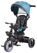 Tricicleta pliabila cu copertina NOVOKIDS™ Classico Trike , Pedale si maner pentru parinti, Scaun reversibil cu rotire 360 grade , Functie Free