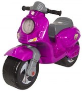 Motocicleta cu functie de trotineta fara pedale pentru copii NOVOKIDS™ Vespa Scooter Mini , Maxim 30 Kg, Cu roti late, Stabilitate mare, ROZ