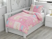 Lenjerii din bumbac pentru patut Culoare roz, COTTON TEDDY