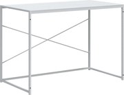 vidaXL Birou de computer, alb, 110x60x70 cm, lemn prelucrat