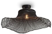Plafoniera din bambus Ibiza L 65cm, negru