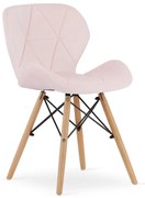 Scaun Bucatarie/Dining Kross Catifea Roz