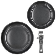 Set de tigăi cu mâner detașabil cu suprafață antiaderentă 2 buc. din aluminiu ø 28 cm – Holm