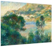 Tablou pe sticlă - Auguste Renoir, View of Monte Carlo from Cap Martin, reproducere (70x50 cm)