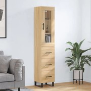 vidaXL Dulap înalt, stejar sonoma, 34,5x34x180 cm, lemn prelucrat