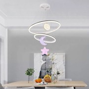 Lustra LED G4007 + RGB – 160W, Design Modern, cu Telecomandă și Lumină Multicoloră Reglabilă