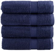 vidaXL Prosoape de mâini premium SOLUND 4buc bleumarin 50x100cm 600gsm