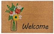 Covoraș de intrare din fibre de cocos 75x45 cm Hello &amp; Flowers - Hanse Home