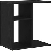 vidaXL Masă laterală Stejar Negru 50 x 30 x 50 cm Lemn compozit