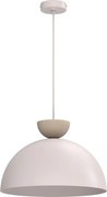 Lustră suspendată pe cablu NEVIS, 1xE27/15W/230V, diametru 38 cm, crem