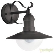 Aplica de perete exterior IP44, neagra Oslo 8680 RX