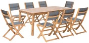 Set de masă pentru grădină Cessi (lemne deschis). 1011682