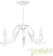 Candelabru alb cu 3 brate, LUMIA 3 WHITE 317/3 EMB