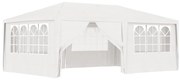 Cort de petrecere profesional cu pereti alb 4 x 6 m 90 g/m²