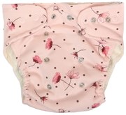 Mamatti Set scutece pânză EKO - chiloți + 2 x scutec, maci, mărimea 3 - 8 kg roz 5-14 kg