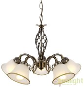 Candelabru clasic cu 5 brate, finisaj brass antique, Odin 60208-5 GL