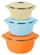 SET 3CASEROLE TERMICE 2+4+6L,BELLY ORANG