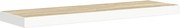 vidaXL Raft de perete suspendat, alb și stejar, 80x23,5x3,8 cm, MDF