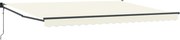 vidaXL Cort electric retractabil Crem 4 x 2 m