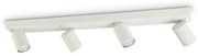 Plafoniera cu 4 spoturi directionabile RUDY PL4 BIANCO 229089 IDL