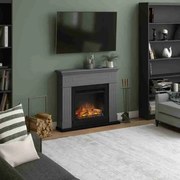 Larsen Solid Grey semineu electric 3D modern gri cu aeroterma