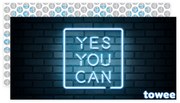 Prosop cu uscare rapidă Towee YES YOU CAN, 80 x 160 cm