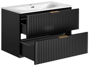 Masca cu Lavoar Adelin Black 80 cm