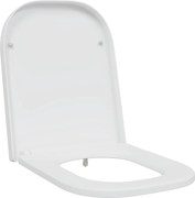 vidaXL Capacul de toaletă Alb 47,5 x 35 x 3,6 cm Duroplast