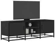 vidaXL Dulap TV, negru, 120x35x41 cm, lemn prelucrat și metal