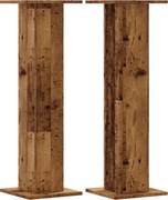 vidaXL Noptiere, 2 buc., lemn vechi, 30x30x95 cm, lemn prelucrat
