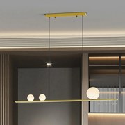 Lustra LED suspendata design modern Mila auriu