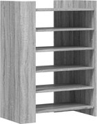 vidaXL Pantofar, gri sonoma, 74,5x37,5x100 cm, lemn prelucrat