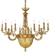 Candelabru clasic LUX realizat manual Amber