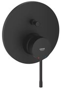 Baterie cada - dus incastrata Grohe Essence negru mat fara corp ingropat