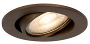 Spot încastrat inteligent bronz închis înclinabil, inclusiv Wifi GU10 50mm - Cisco