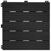 Set 6 dale terasa din compozit, model Cosmopolitan, 30cmx30cm, culoare antracit