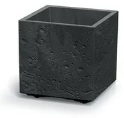 Ghiveci de flori SIERRA SQUARE BETON EFFECT 38,5cm , negru, M