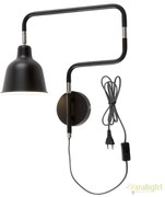 Aplica design modern cu brat articulat London negru LONDON/W/B