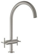 Baterie bucatarie Grohe Atrio dubla comanda crom periat Supersteel