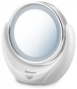 Oglinda cosmetica iluminata Techwood TML-2674, fata dubla 5x si 1x