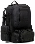 Rucsac impermeabil de supraviețuire  - turist - 60 L - Negru