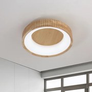 Brilagi - Plafonieră LED FALCON WOOD MODERN, 30W, 230V, Ø45 cm, corp din lemn