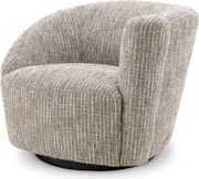 Fotoliu pivotant design elegant LUX Colin right, bej mademoiselle 115433 HZ