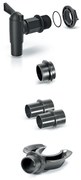 Set accesorii pentru butoaie de apa de ploaie, 5 piese, negru