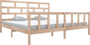 vidaXL Cadru de pat Super King, 180x200 cm, lemn masiv de pin