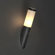 Lampa de perete exterioara moderna gri inchis IP44 cu senzor de crepuscul - Rox