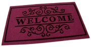 Covoraș pentru curățare textil Welcome Deco 45 x 75 x 0,3 cm, violet